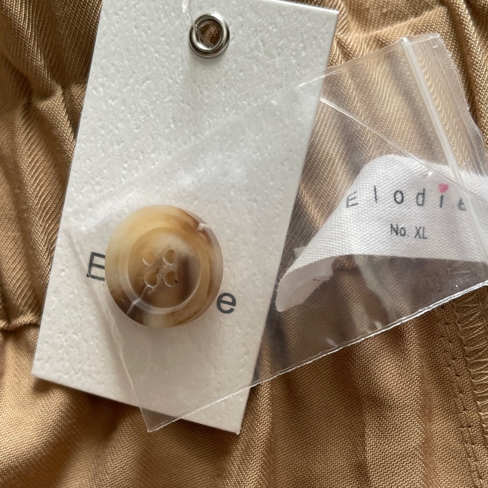 Elodie Women's Tan Button-Up Pants - Picture 4 of 16